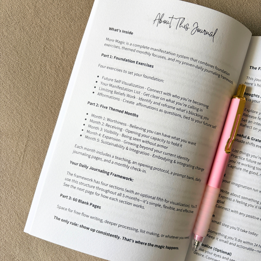 (more) Magic: Manifestation Scripting Journal