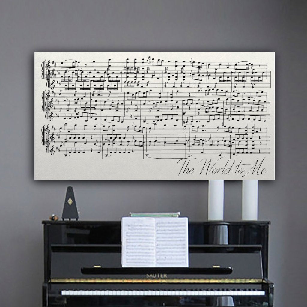 First Dance Lyrics On Canvas - Custom Made With Your Wedding Song